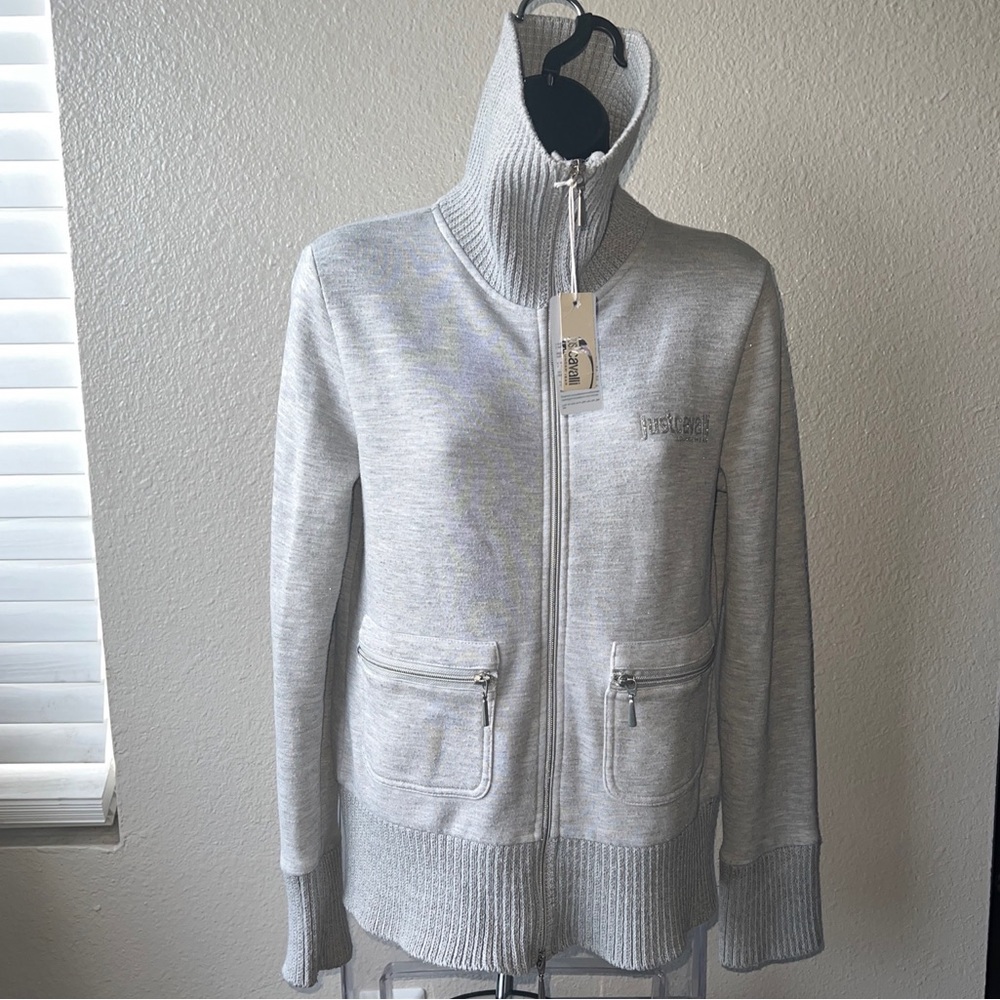 just cavalli LOUNGE WEAR long sleeve jacket Size XS (40) With sequins, Used